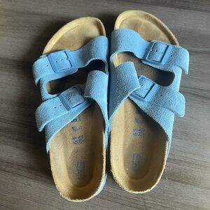 Light blue Birkenstocks